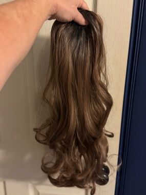 Auburn Women's Clip-In Hair Topper Natural Wave